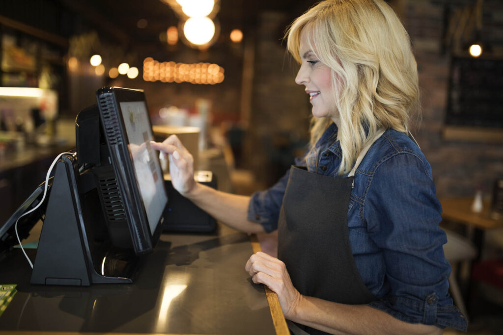 Women working at coffee shop